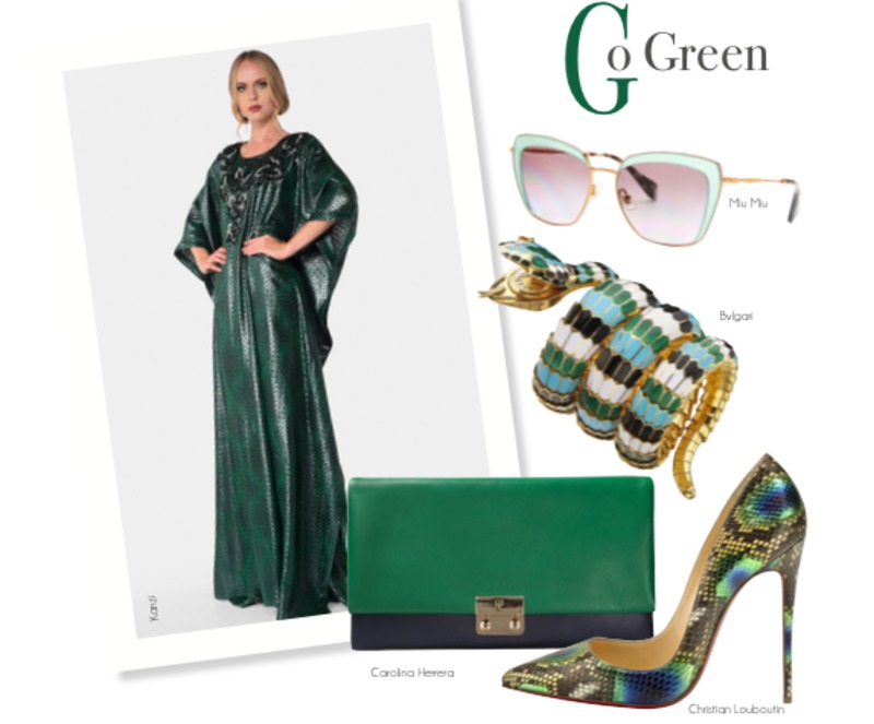 Style Your Abaya In Green Colors